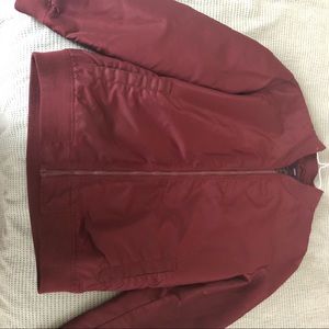 Maroon Bomber Jacket